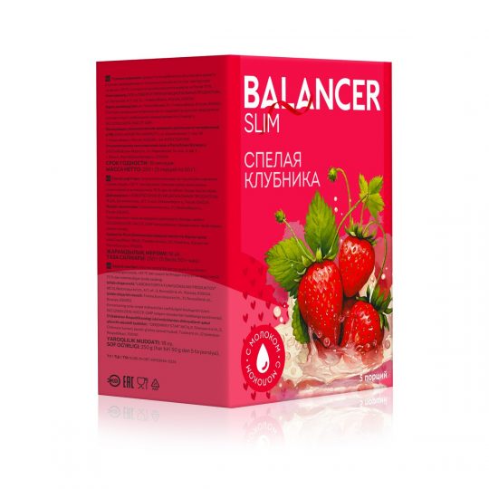 Коктейль BALANCER SLIM со вкусом «Спелая клубника», 5 саше 7